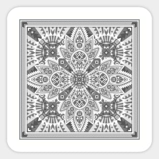 Modern Gray Quilt Sticker